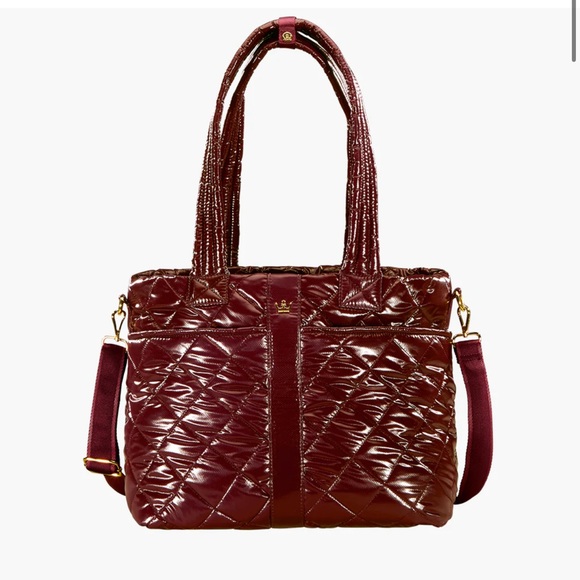 Oliver Thomas Maxed Out Wanderlust Tote Bordeaux NWT - Picture 2 of 7